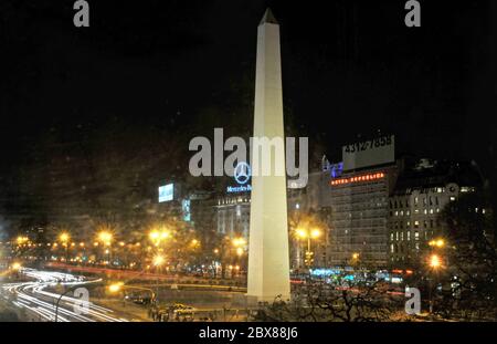 Obelisk, 19 Juillet Avenue, Buenos Aires, Argentinien Stockfoto