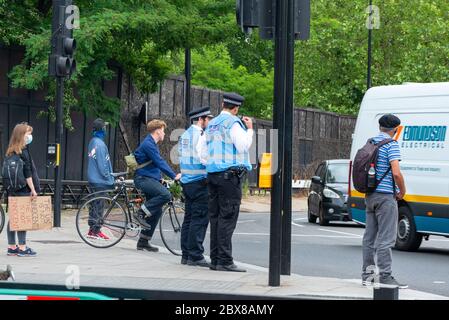 Black Lifes Matter hyde Park Demo Stockfoto