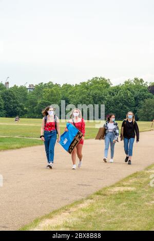 Black Lifes Matter hyde Park Demo Stockfoto