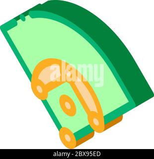 Baseball Feld isometrische Symbol Vektor-Illustration Stock Vektor