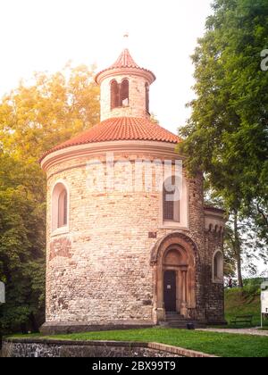 Rotunde des heiligen Martin auf Vysehrad, Prag, Tschechische Republik Stockfoto