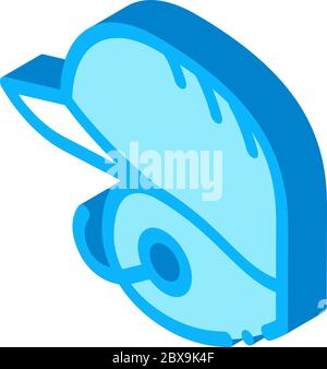 Baseball Helm isometrische Symbol Vektor-Illustration Stock Vektor