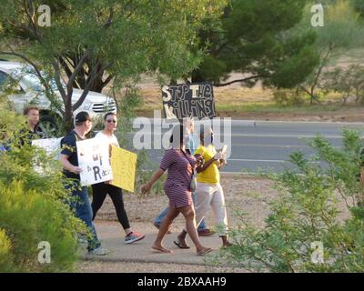 Black Lives Matter Protest, 5. Juni 2020, Sierra Vista, Arizona, USA Stockfoto