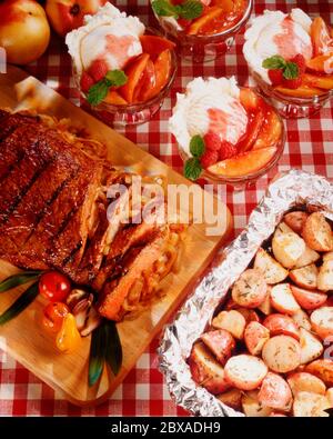 Gefülltes Steakgericht Stockfoto