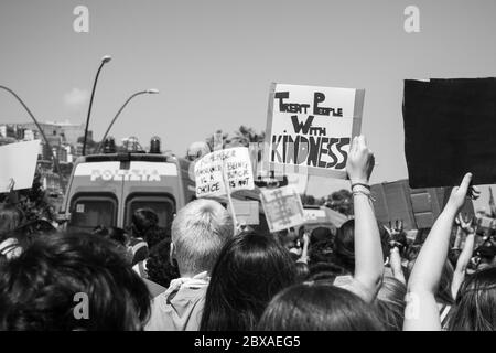 Black Live Matters Napoli Italien 2020 Stockfoto