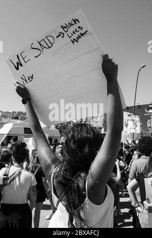 Black Live Matters Napoli Italien 2020 Stockfoto