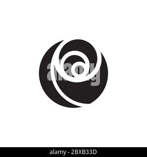 Einfache Ikone Rosen Blume isoliert auf weißem Hintergrund Stock Vektor