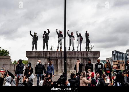 Black Lives Matter London Protest 06/06/2020 Stockfoto