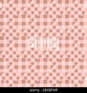 Rosa Patchwork nahtlose Vektor geometrisches Muster Stock Vektor