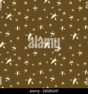 Beige nahtloser Hintergrund mit Sternen Stockfoto