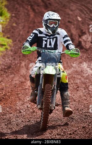 Motocross-Rennen in Exeter Stockfoto