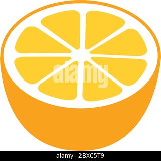 Orange Symbol Vektor-Illustration eps10 isoliert auf weißem Hintergrund Stock Vektor