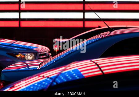 American Flag Abstract Konzept Stockfoto