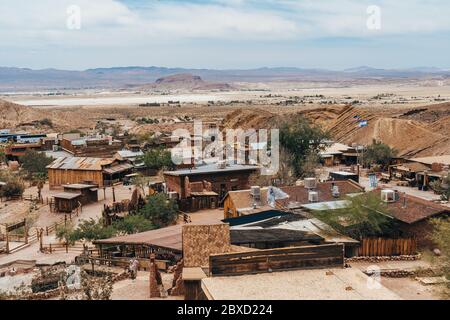 Geisterstadt Calico in Kalifornien Stockfoto