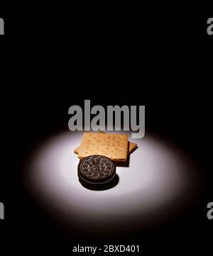 Oreo und Graham Crackers Stockfoto