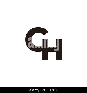 Buchstabe gh einfaches verknüpftes Design Symbol Logo Vektor Stock Vektor