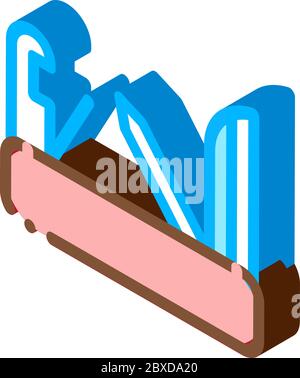 Jackknife Isometrisches Symbol Vektor Illustration Stock Vektor