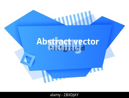 Dynamischer geometrischer 3D-strukturierter Hintergrund. Roste für Verkauf oder Promotion Banner, Werbecover, Web-Header Landing Page. Vektorgrafik Stock Vektor