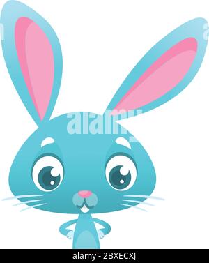 Lustige Cartoon Hase Kaninchen Illustration Stock Vektor