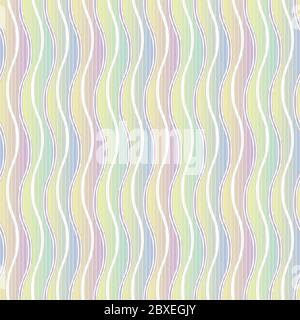 Gestreift nahtloses Vektor-Muster in Pastell ombre Stock Vektor