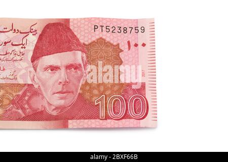 Pakistanische Rupien, pakistanische Währungsnoten Stockfoto