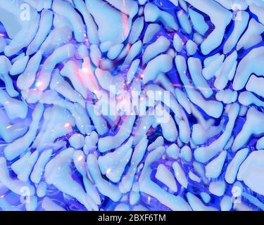 Ein farbiger, geometrischer Hintergrund. 3d-Illustration Stockfoto