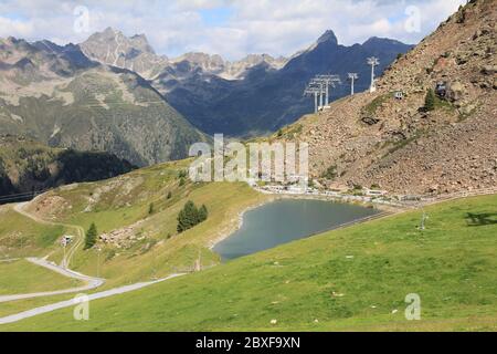 Die Silvretta Alpen in Österreich Stockfoto