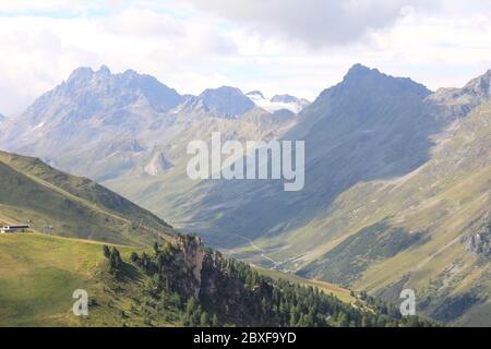 Die Silvretta Alpen in Österreich Stockfoto