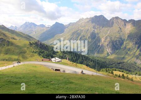 Die Silvretta Alpen in Österreich Stockfoto