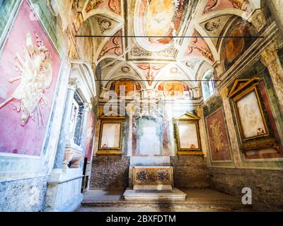 Die ungarische Kapelle in der Basilika Santo Stefano Rotondo al Celio - Rom. Italien Stockfoto