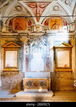 Die ungarische Kapelle in der Basilika Santo Stefano Rotondo al Celio - Rom. Italien Stockfoto