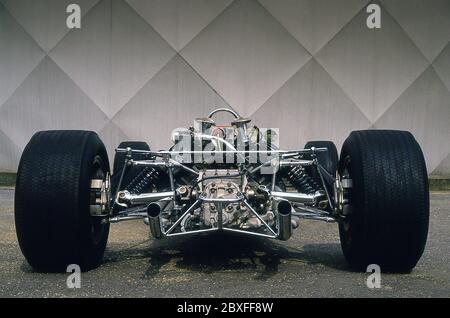 1967 Lotus 49R3 Formel 1 Grand Prix Auto. Gefahren von Graham Hill Stockfoto