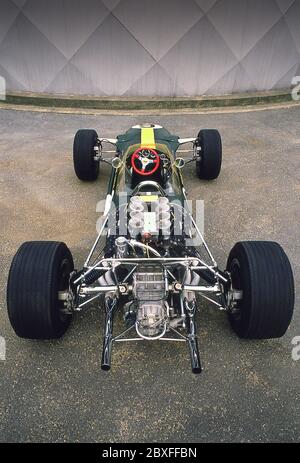 1967 Lotus 49R3 Formel 1 Grand Prix Auto. Gefahren von Graham Hill Stockfoto