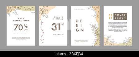 Satz von abstrakten kreativen künstlerischen Vorlagen. Universelle Cover Designs für Geschäftsbericht, Broschüren, Flyer, Präsentationen, Broschüren, Magazine. Stock Vektor