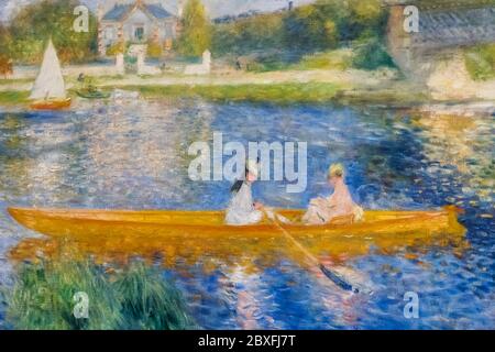 Gemälde mit dem Titel "Die Skiff" (La Yole) von Pierre-Auguste Renoir datiert 1875 Stockfoto