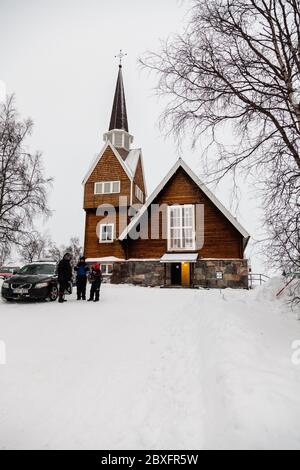 Karesuando, Polarkreis, Lappland, Schweden. Stockfoto