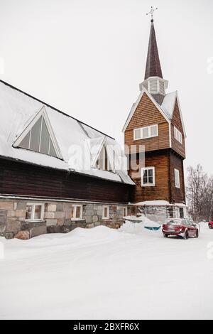 Karesuando, Polarkreis, Lappland, Schweden. Stockfoto