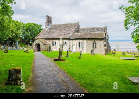 St Peters Church, Heysham Village, Heysham, Morcambe Bay, Lancashire Stockfoto