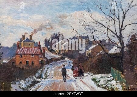 Gemälde mit dem Titel 'Fox Hill, Upper Norwood' von Camille Pissarro datiert 1870 Stockfoto