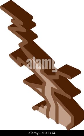 Erdschluss Erdbeben Symbol Vektor-Illustration Stock Vektor