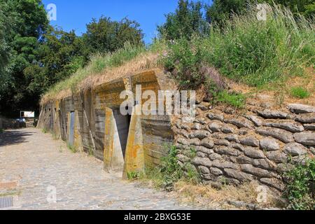 Der Bunker Advanced Dressing Station, wo der kanadische Arzt Lieutenant-Colonel John McCrae (1872-1918) schrieb das Gedicht "in Flanders Fields Stockfoto