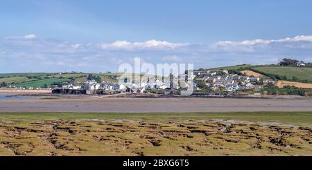 Appledore Stadt von Northam Burrows, Devon, Großbritannien. Malerische kleine Stadt. Stockfoto