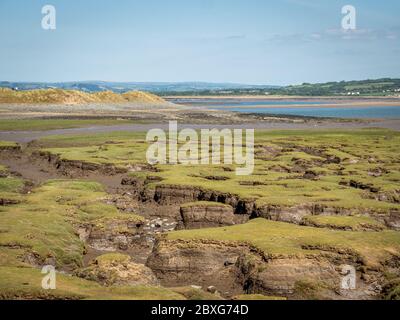 Northam Burrows auf dem Torridge und Taw Mündung. Schöne Landschaft, interessante Geologie und Ort von besonderem wissenschaftlichen Interesse. Stockfoto