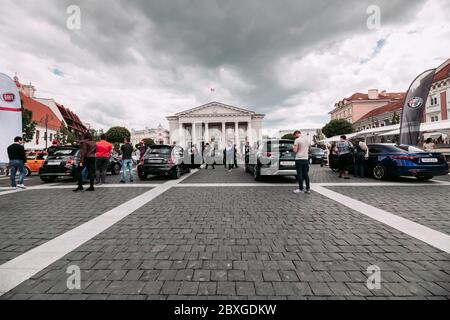 Alfa Romeo, Fiat Autos bei der italienischen Tage Treffen in Vilnius, Litauen im Jahr 2020 Stockfoto