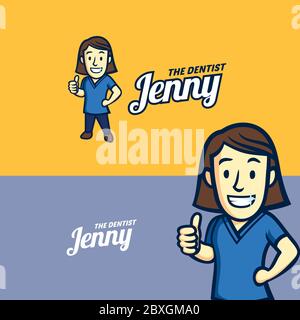 Karikatur Des Arztes Stock Vektor