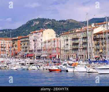 Hafen von Nizza, Nizza, Alpes-Maritimes, Provence-Alpes-Côte d'Azur, Frankreich Stockfoto