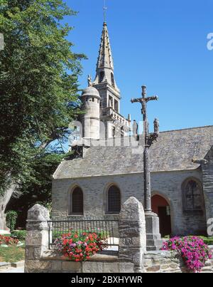 Église Saint-Jacques de Locquirec, Rue de l'Église, Locquirec, Finistère, Bretagne, Frankreich Stockfoto