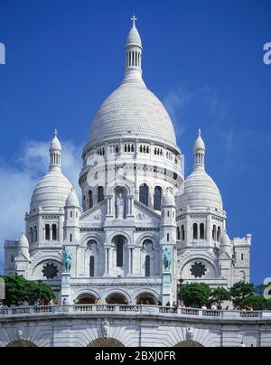 Basilika Sacré-Cœur (Basilika Sacré-Cœur), Montmartre, Paris, Île-de-France, Frankreich Stockfoto