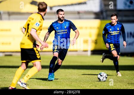 Horsens, Dänemark. Juni 2020. Anthony Jung (3) von Broendby, WENN er während des 3F Superliga-Spiels zwischen AC Horsens und Broendby IF in der Casa Arena in Horsens gesehen wird. (Foto: Gonzales Photo/Alamy Live News Stockfoto