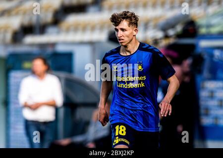 Horsens, Dänemark. Juni 2020. Jesper Lindstrom (18) von Broendby, WENN sie während des 3F Superliga-Spiels zwischen AC Horsens und Broendby GESEHEN WIRD, WENN sie in der Casa Arena in Horsens ist. (Foto: Gonzales Photo/Alamy Live News Stockfoto